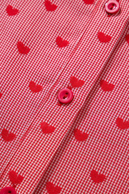 Threaded Pear Charlie Sleeve Loose Valentine Shirt