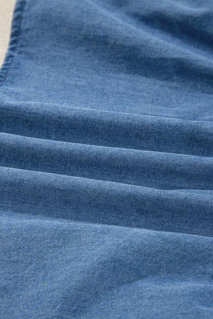 Threaded Pear Emmy Sleeve Tied Peplum Top