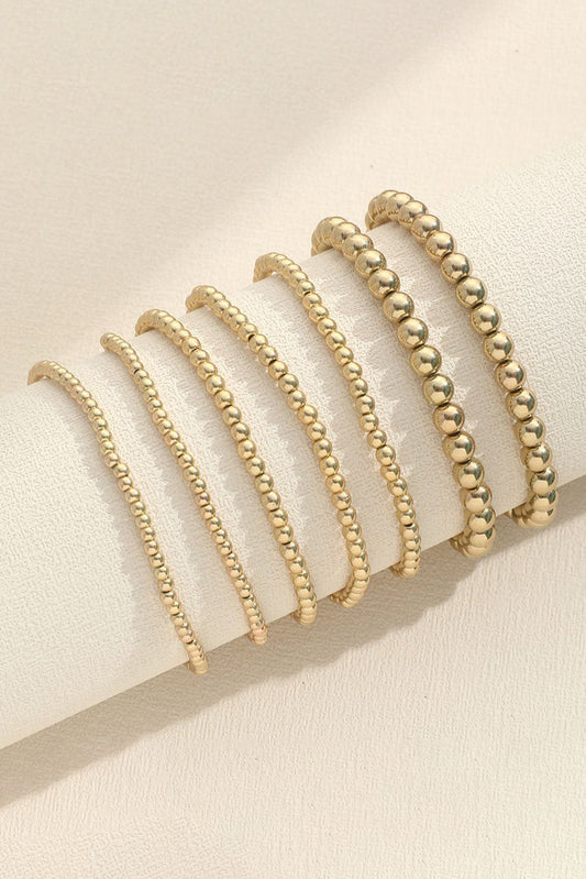 Threaded Pear Multi Layered Beaded Bracelet