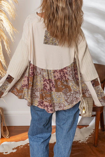 Threaded Pear Colette Sleeve Loose top Long Sleeve Top
