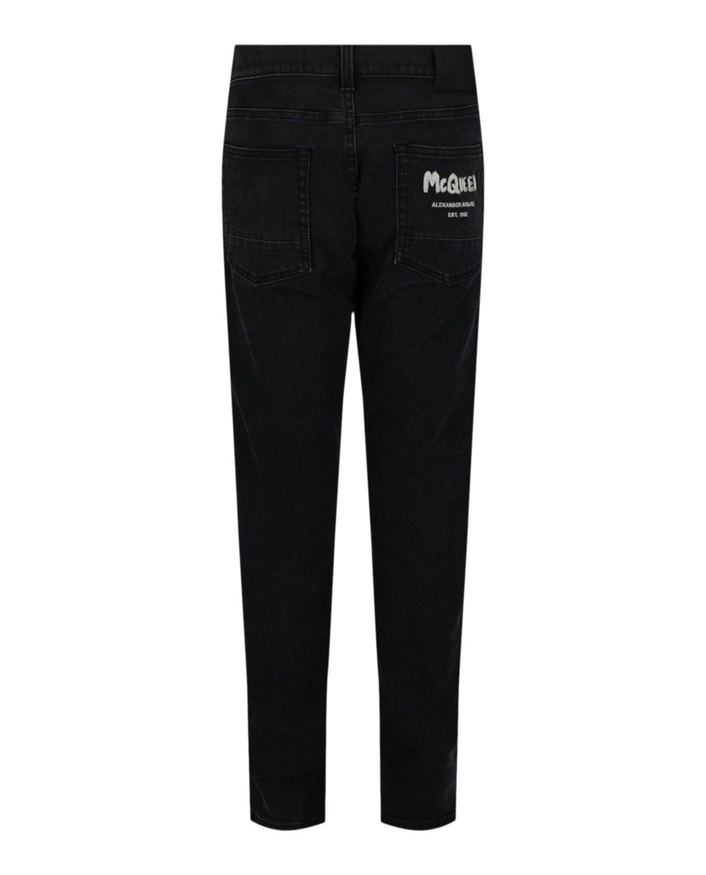 Alexander McQueen Graffiti Denim Jeans