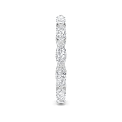 2.5Cttw Marquise Shaped Lab Grown Diamond (F/VS) Eternity Band Ring in 14K Gold
