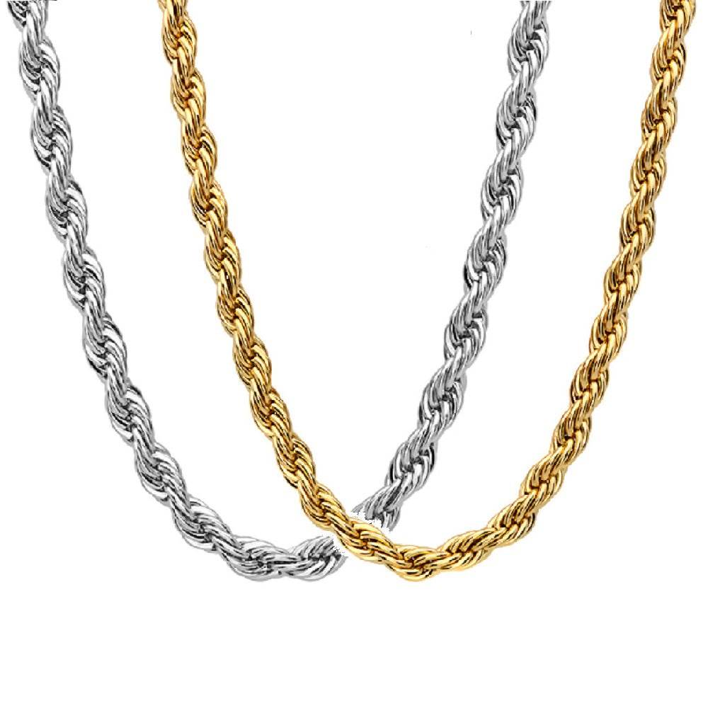 Twisted Rope Chain Necklace