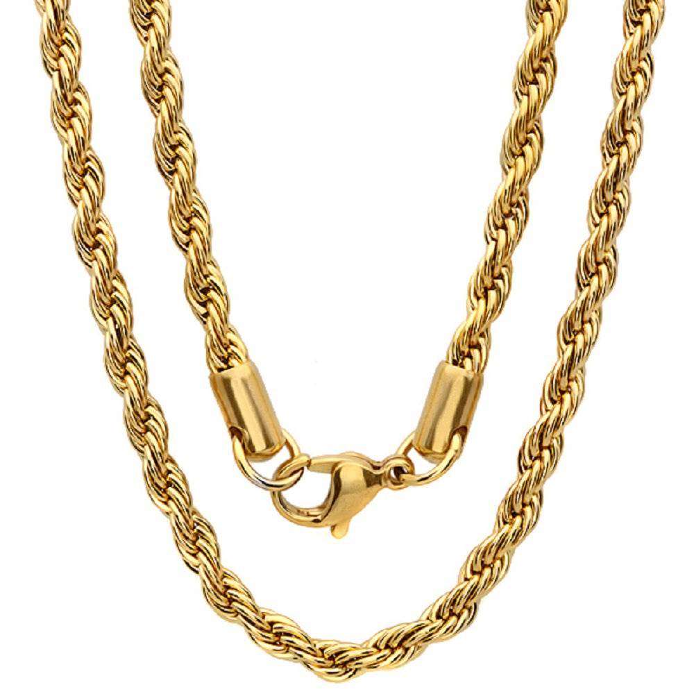 Twisted Rope Chain Necklace