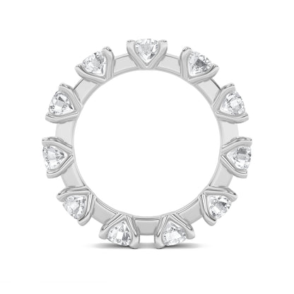 3Cttw Round Shaped Lab Grown Diamond (F/VS) Eternity Band Ring in 14K Gold