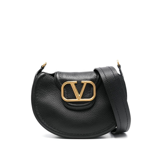 Shoulder Bag VLogo Signature Black Leather