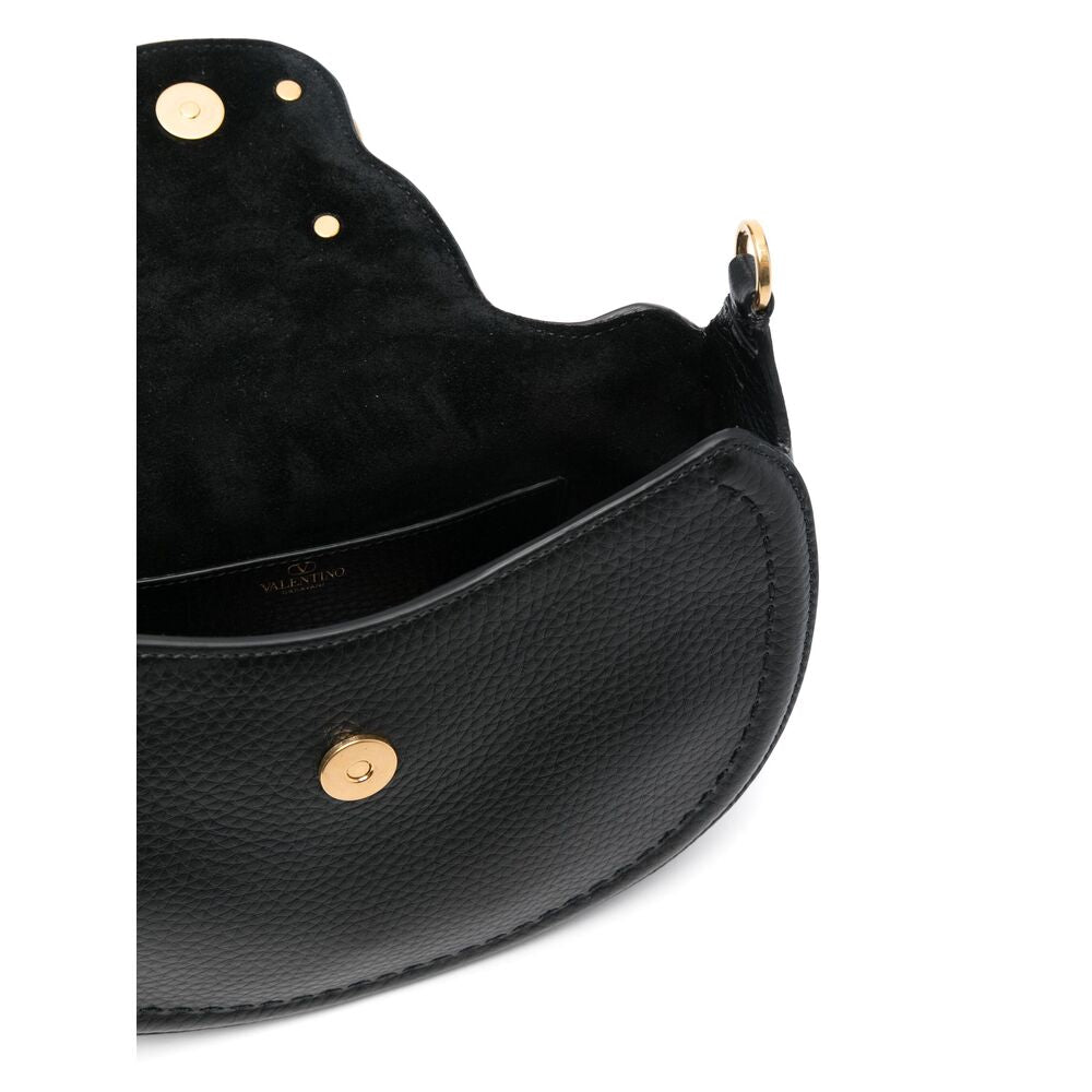 Shoulder Bag VLogo Signature Black Leather