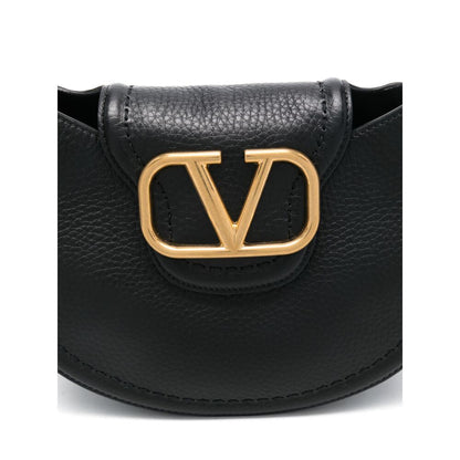 Shoulder Bag VLogo Signature Black Leather
