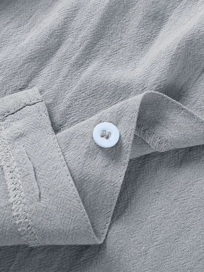 Men's Casual Beach Shirt - Short Sleeve Button Down for Effortless Summer Style