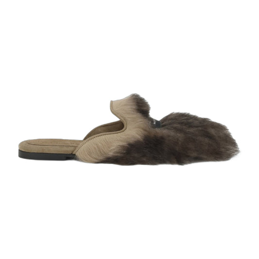 Sheepskin Mules Mahogany