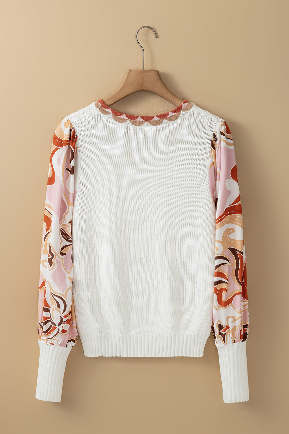Threaded Pear Madison Patch Bishop Sleeve Sweater