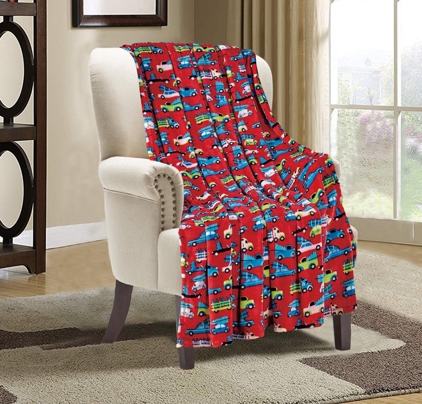 Elegant Comfort 50" x 60" Holiday Velvet Plush Blanket Throw - 50 x 60 inches