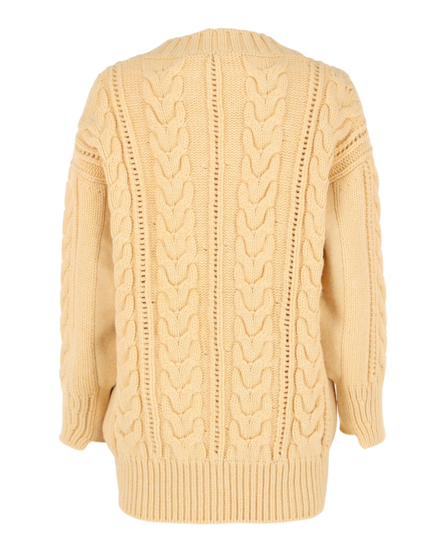 Alexander McQueen Cable Knit Oversized Cardigan