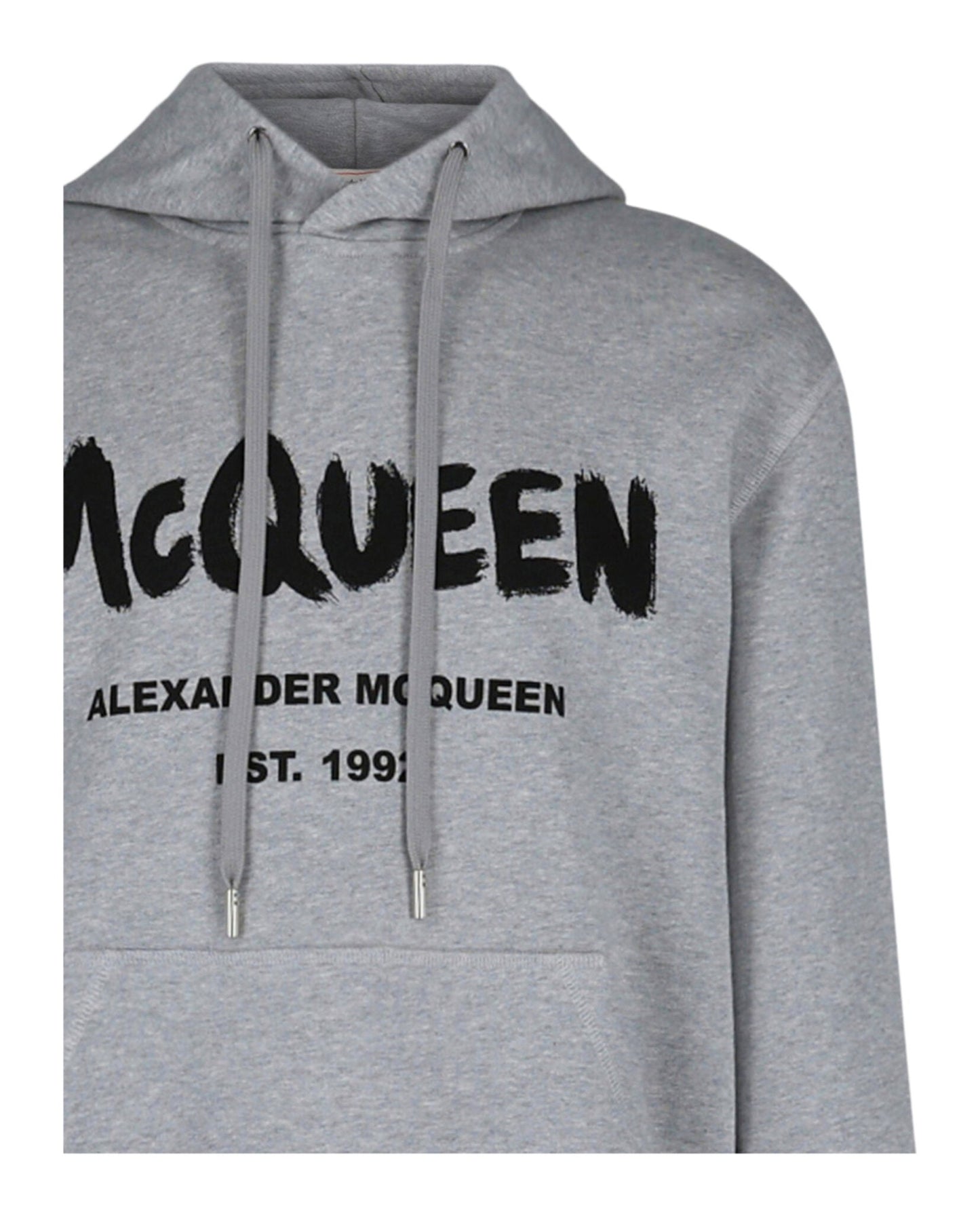 Alexander McQueen Graffiti Logo Hooded Sweatshirt