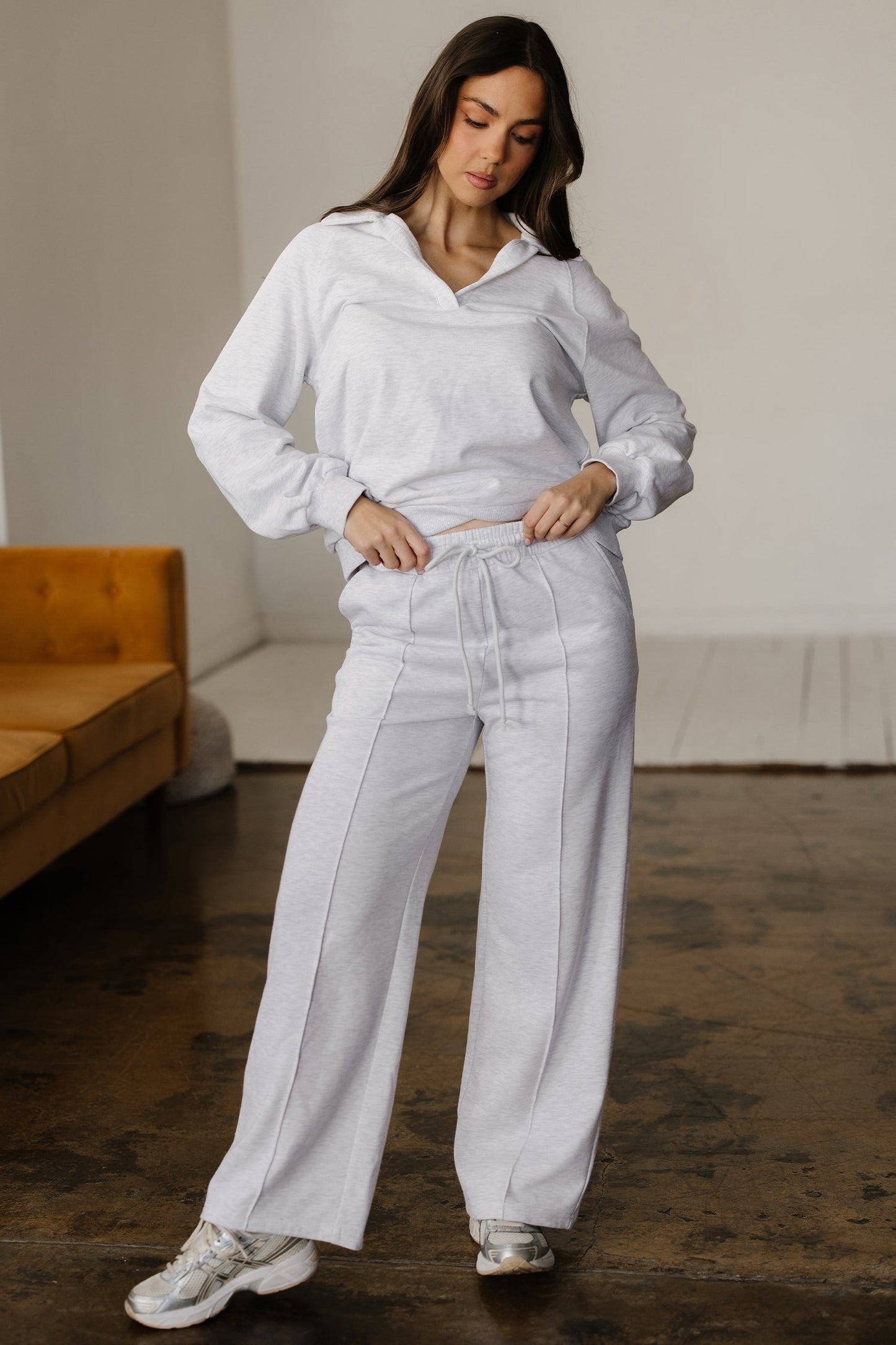 Threaded Pear Nina Drawstring Sweatpants Set