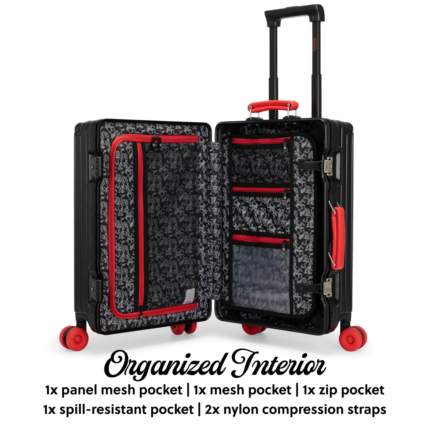 Black with Red accents-