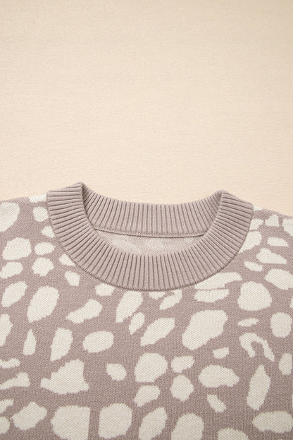 Threaded Pear Avery Trim Drop Shoulder Sweater