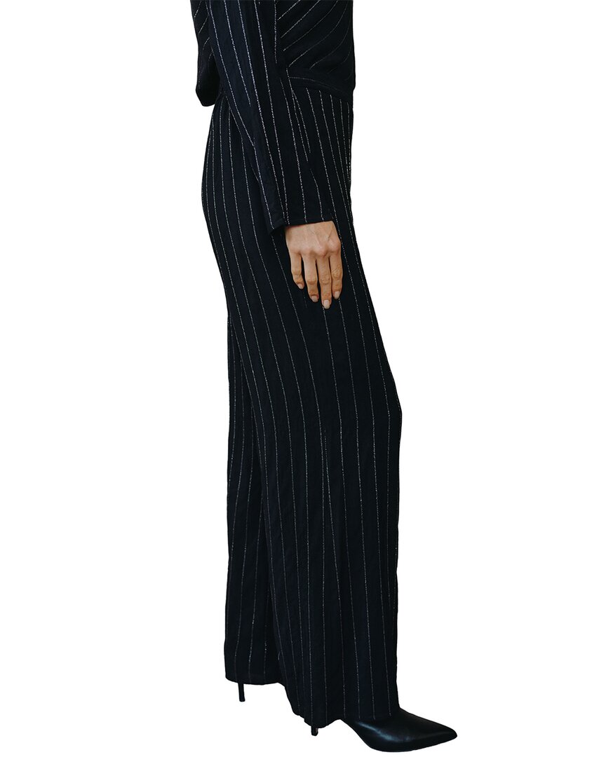 BLKLS-BLACK LUREX STRIPE-
