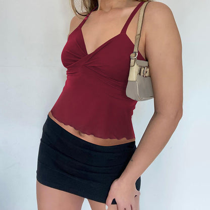 🎀 Women's Bow Camisole Backless Tank – Waist-Defining Elegance