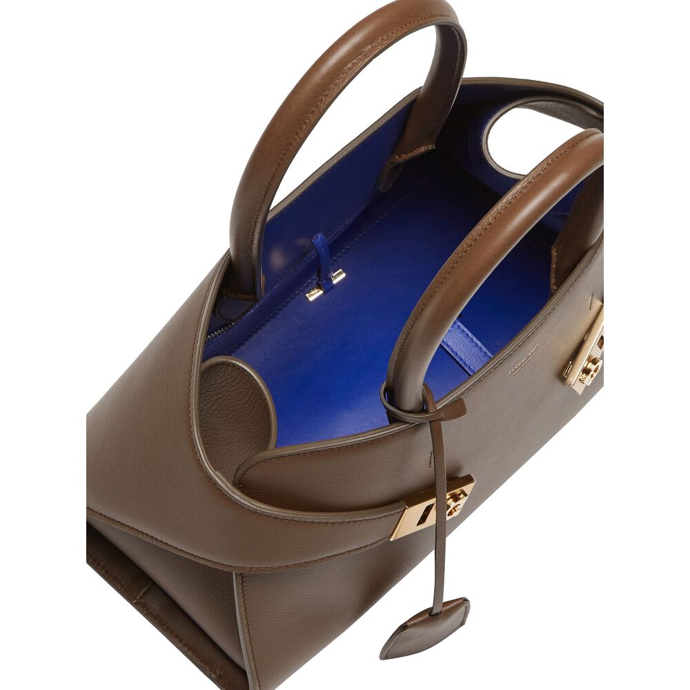 Gancini Leather Tote