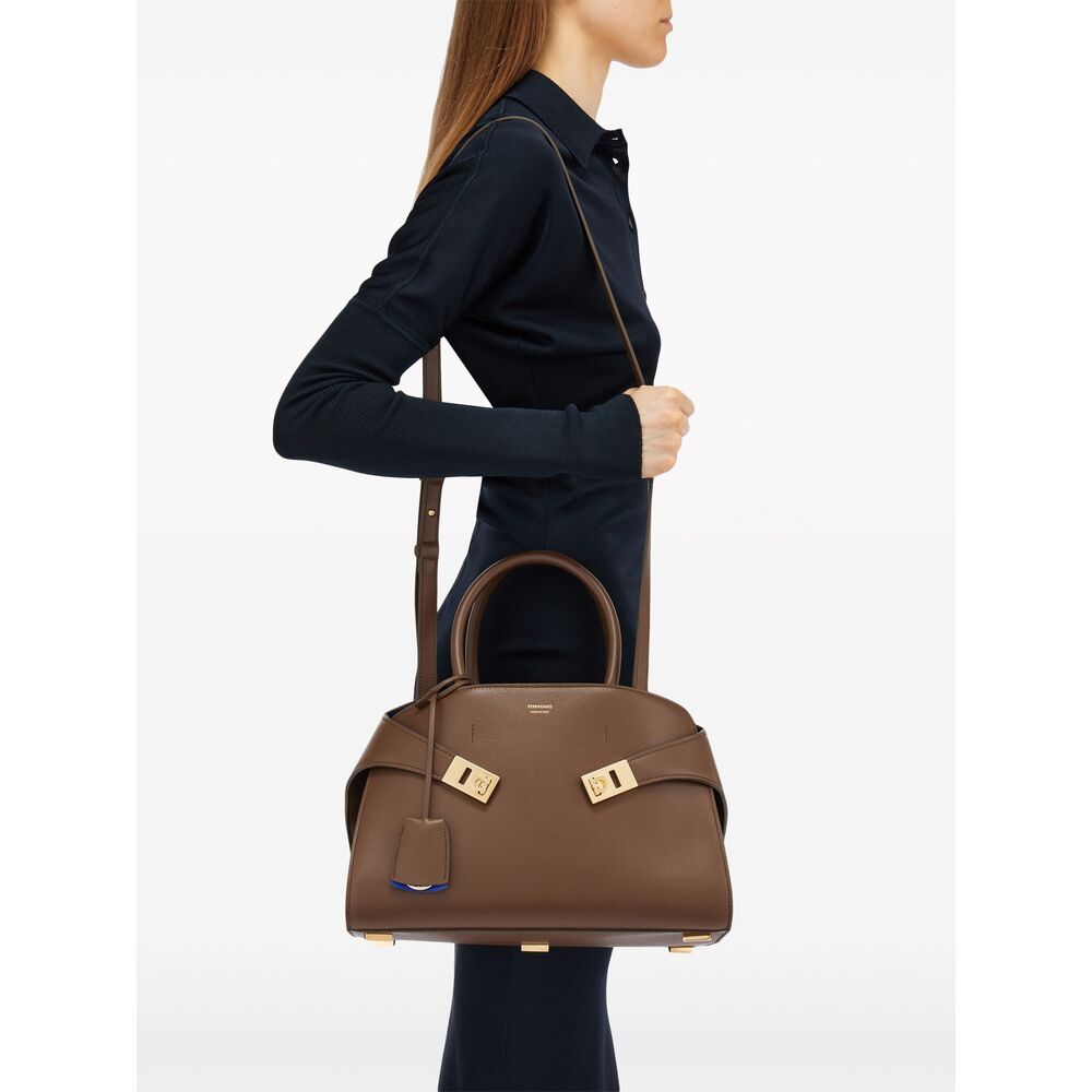 Gancini Leather Tote