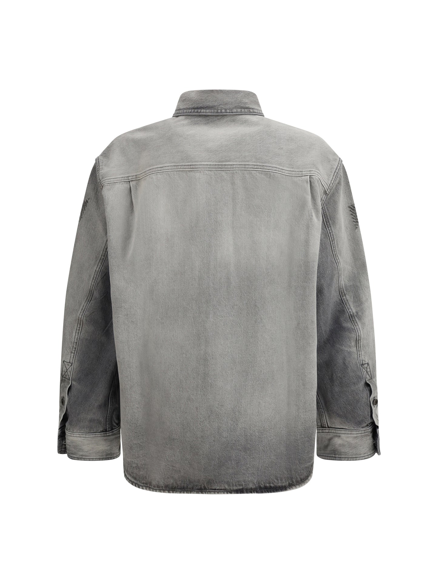 Overshirt Diag Military Denim Sun-Faded Grey
