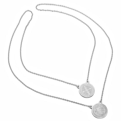 St. Benedict Round Scapular Necklace