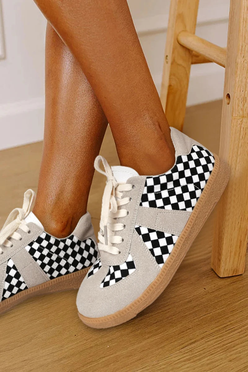 Threaded Pear Avery Up Flat Leatherette Shoes