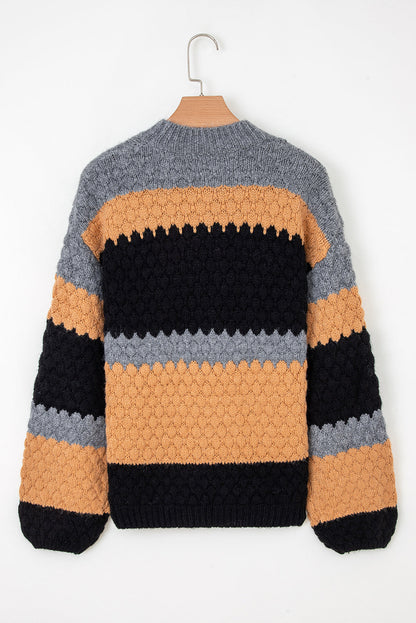 Threaded Pear Abigail Block High Baggy Sweater
