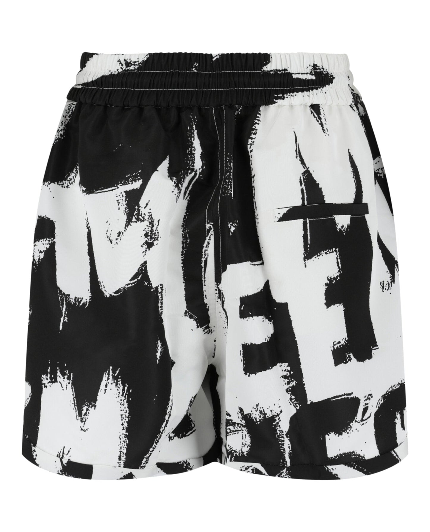 Alexander McQueen Graffiti Print Shorts