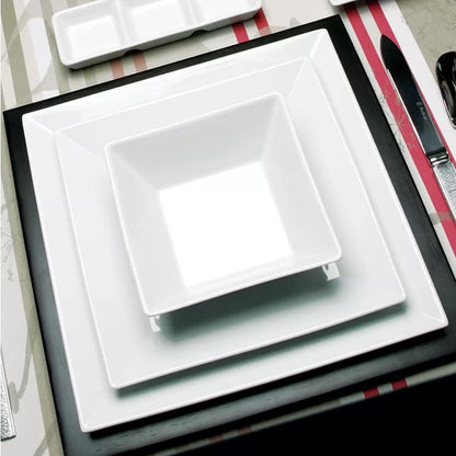 Jay Companies Kingsley White 12-Piece Dinner Set