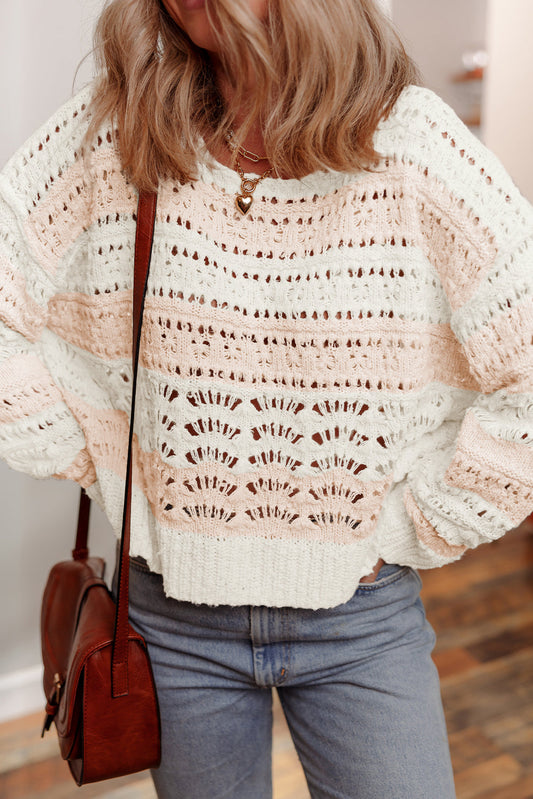Threaded Pear Zararita Drop Shoulder Casual Sweater
