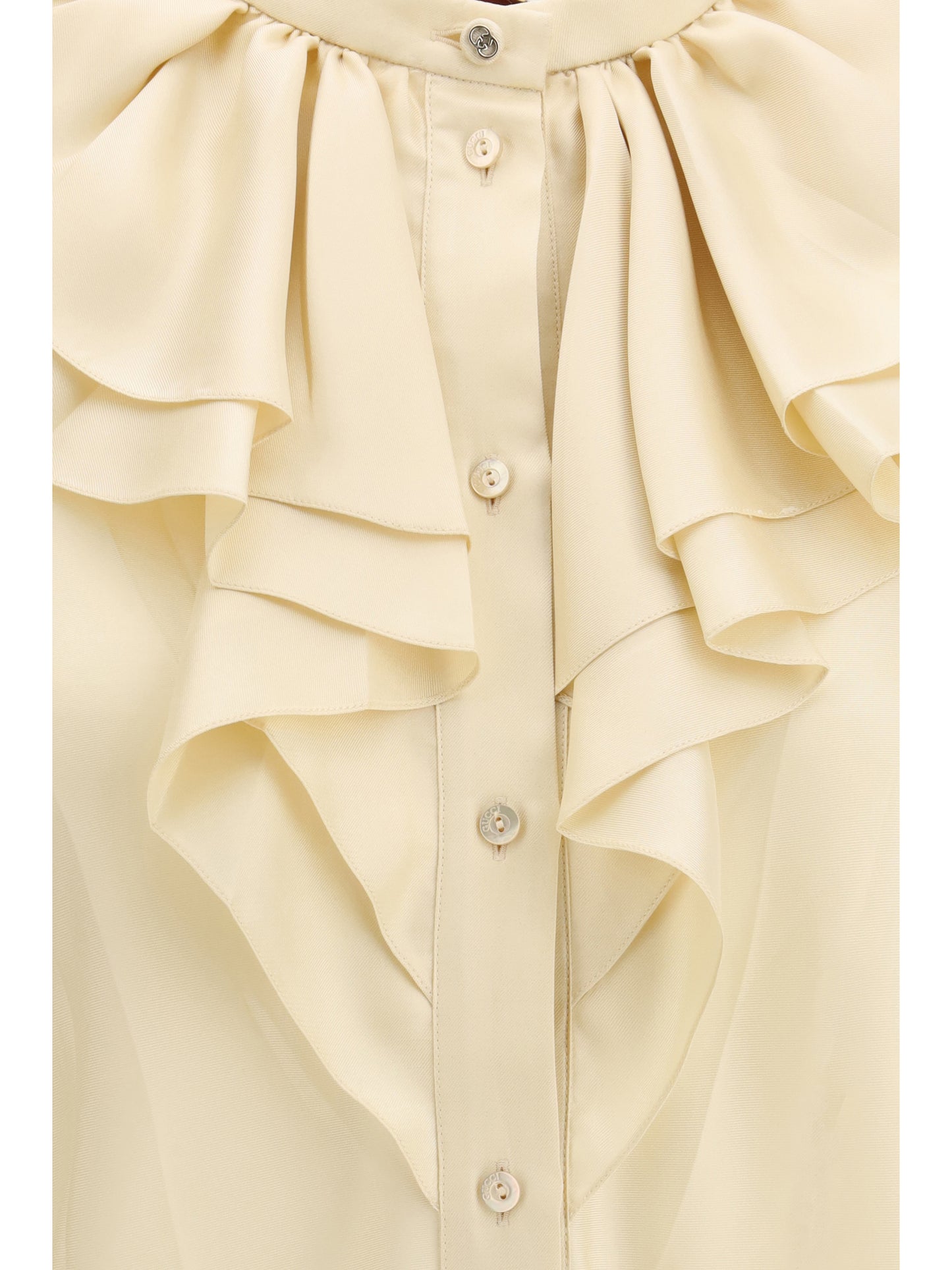 Shirt Silk Twill Beige