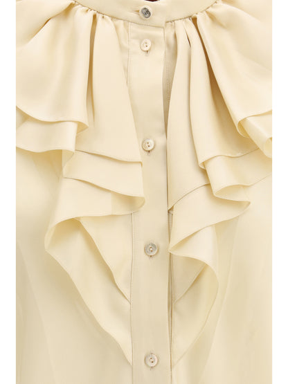 Shirt Silk Twill Beige