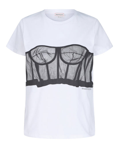 Alexander McQueen Lace Corset T-Shirt