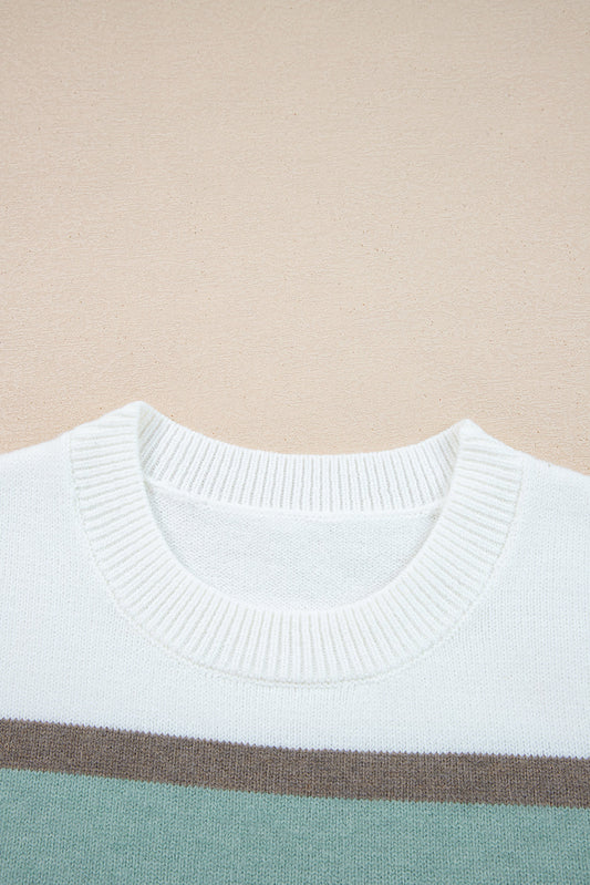 Threaded Pear Millie Knit Drop Shoulder Sweater