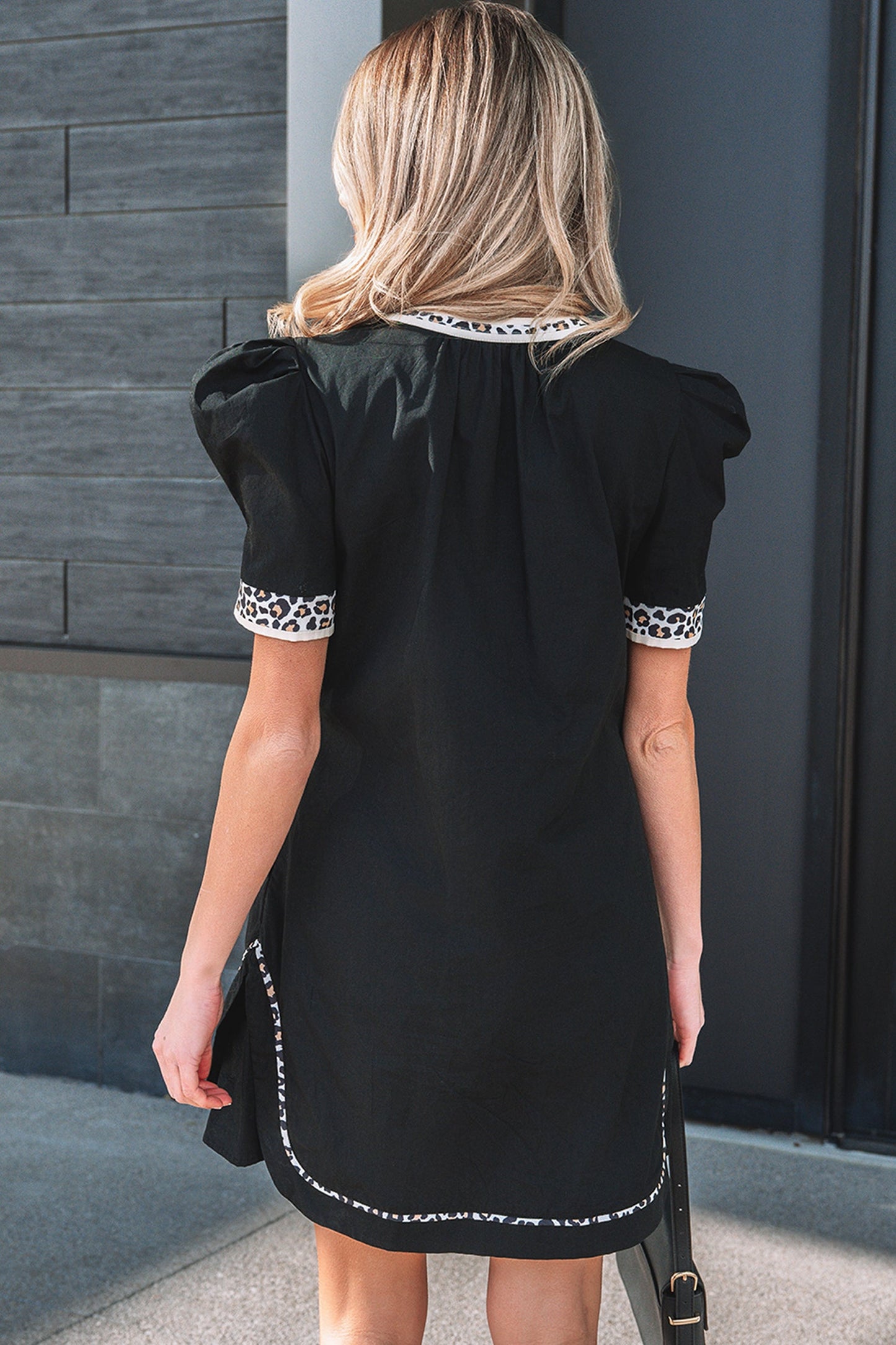 Threaded Pear Ruth Sleeve Shift Mini Dress