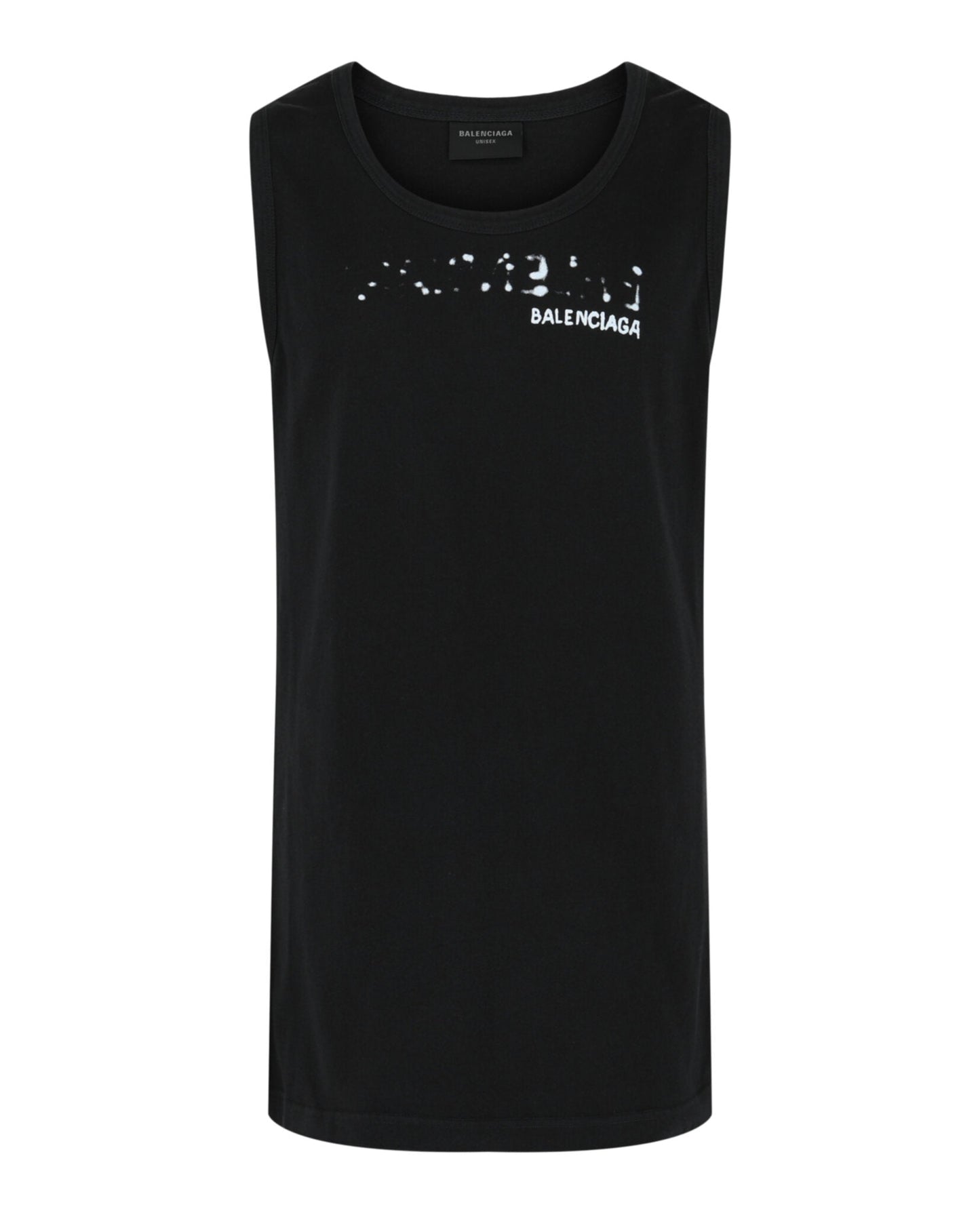Balenciaga Logo Print Cotton Tank