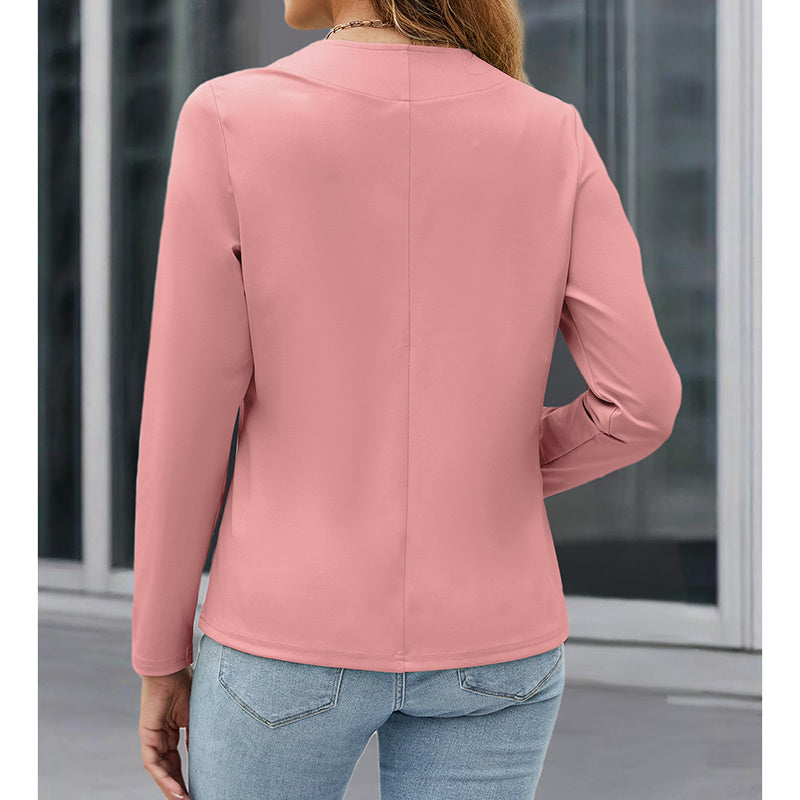 Women’s Plus‑Size Open‑Front Casual Blazer