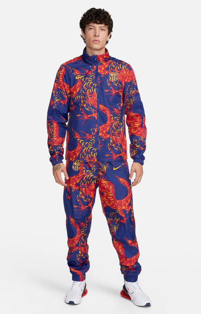 Nike Men's Fc Barcelona Soccer Woven Tracksuit