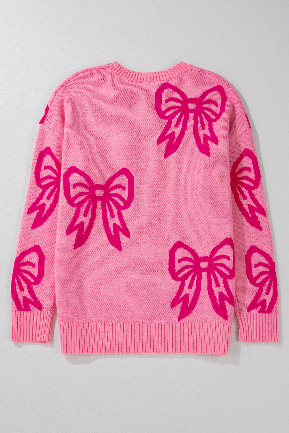 Threaded Pear Jaderae Drop Shoulder Loose Sweater