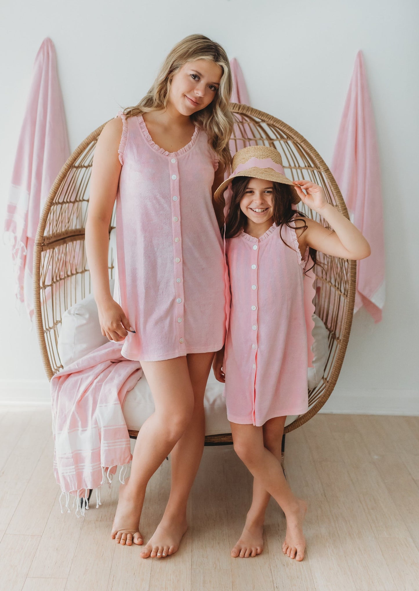 Women's Terry Cover-up Dress ~ Orchid Pink