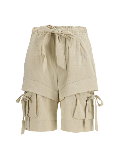 Shorts Viscose Cotton Ecru