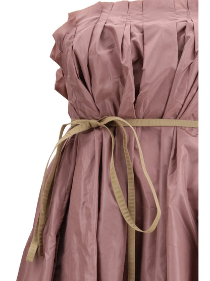 Taffeta Maxi Dress Pink