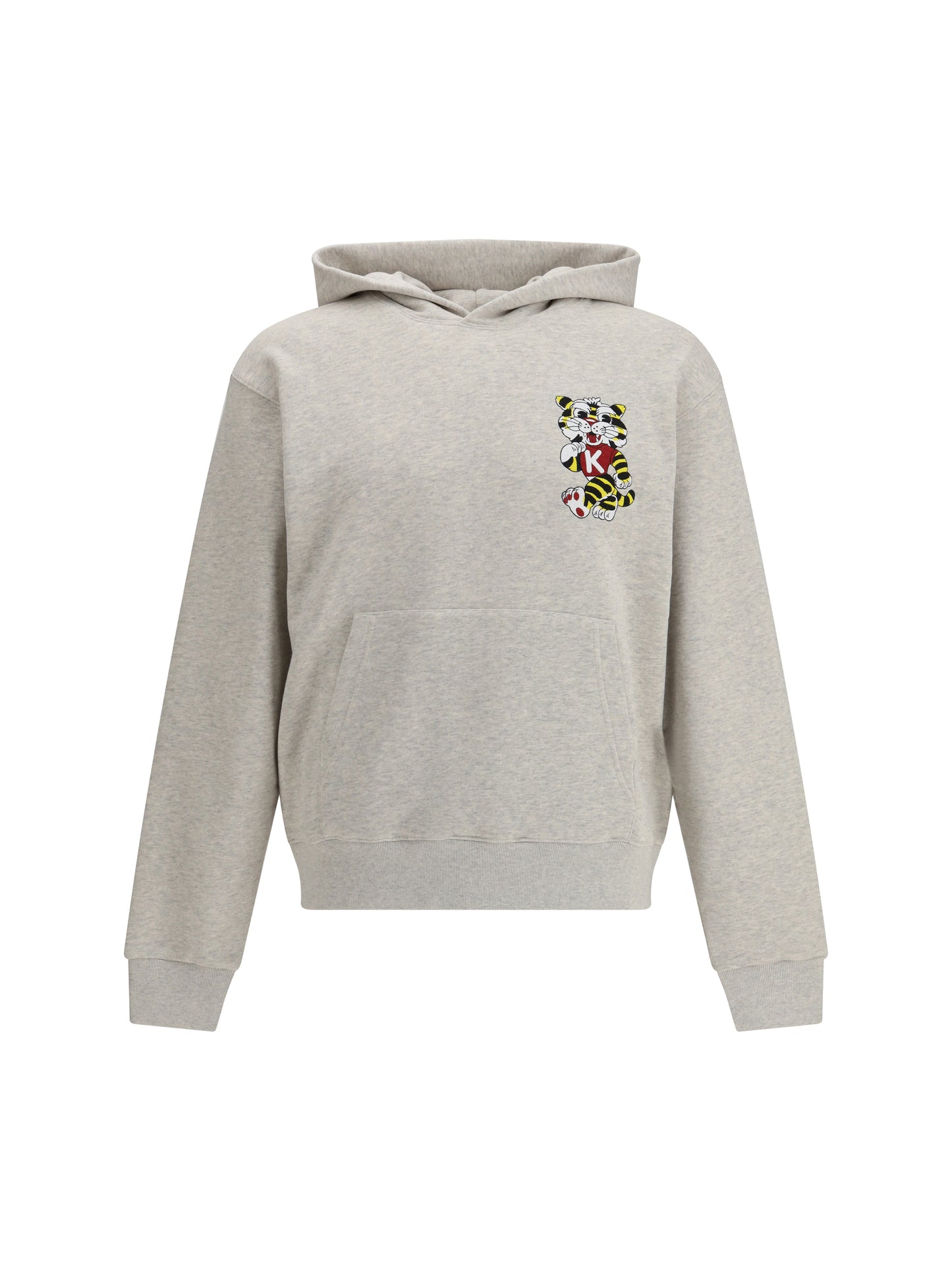 Hoodie Wild Tiger Pale Grey