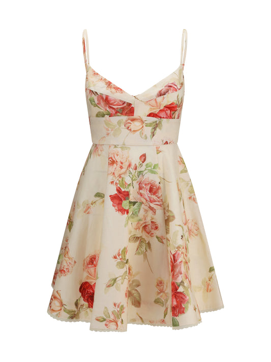 Dress Roselight Cream Rose Floral