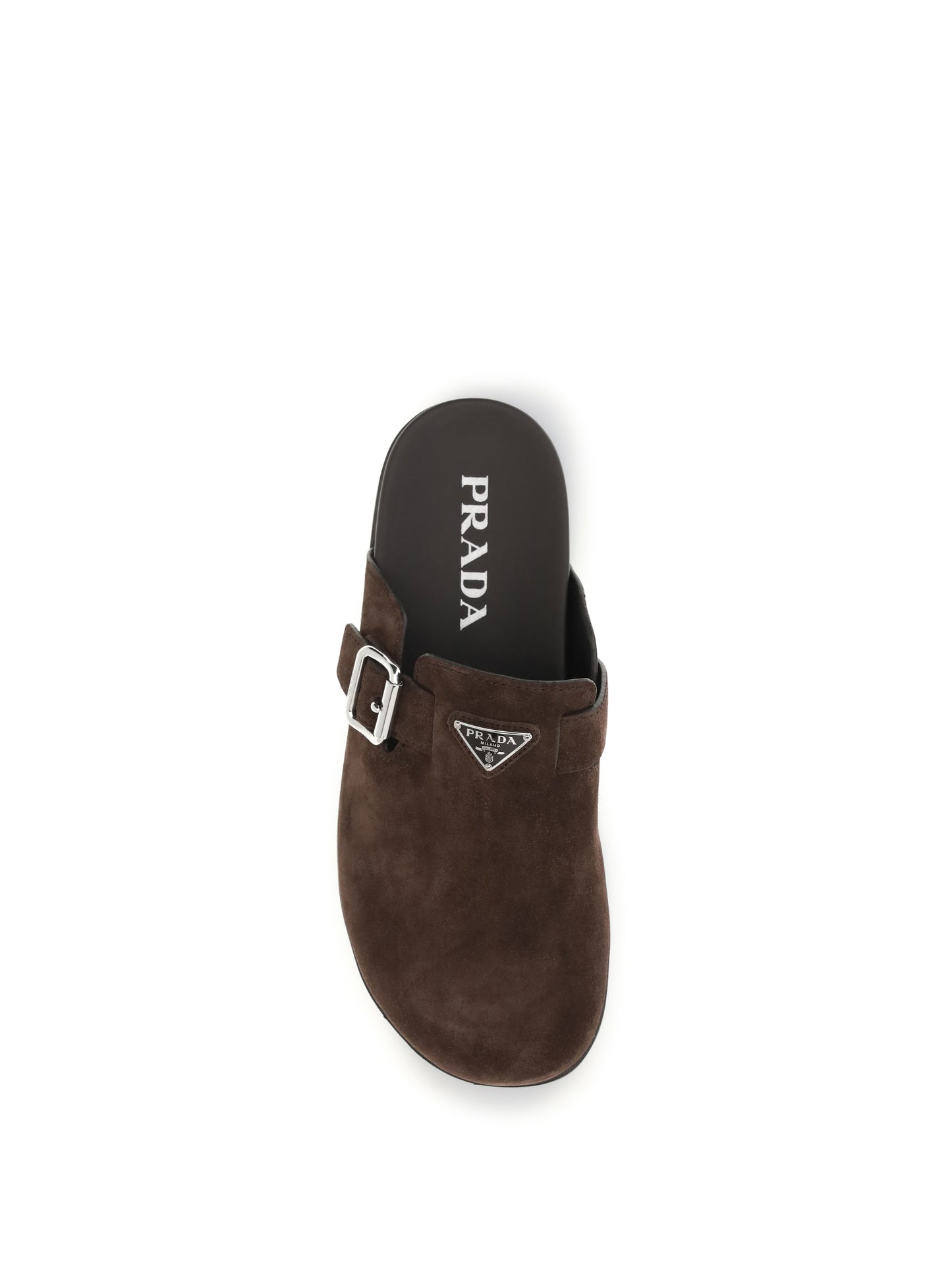 Suede Mules Dark Brown