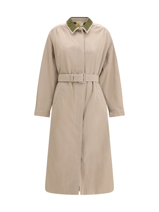 Trench Coat Gabardine Cement