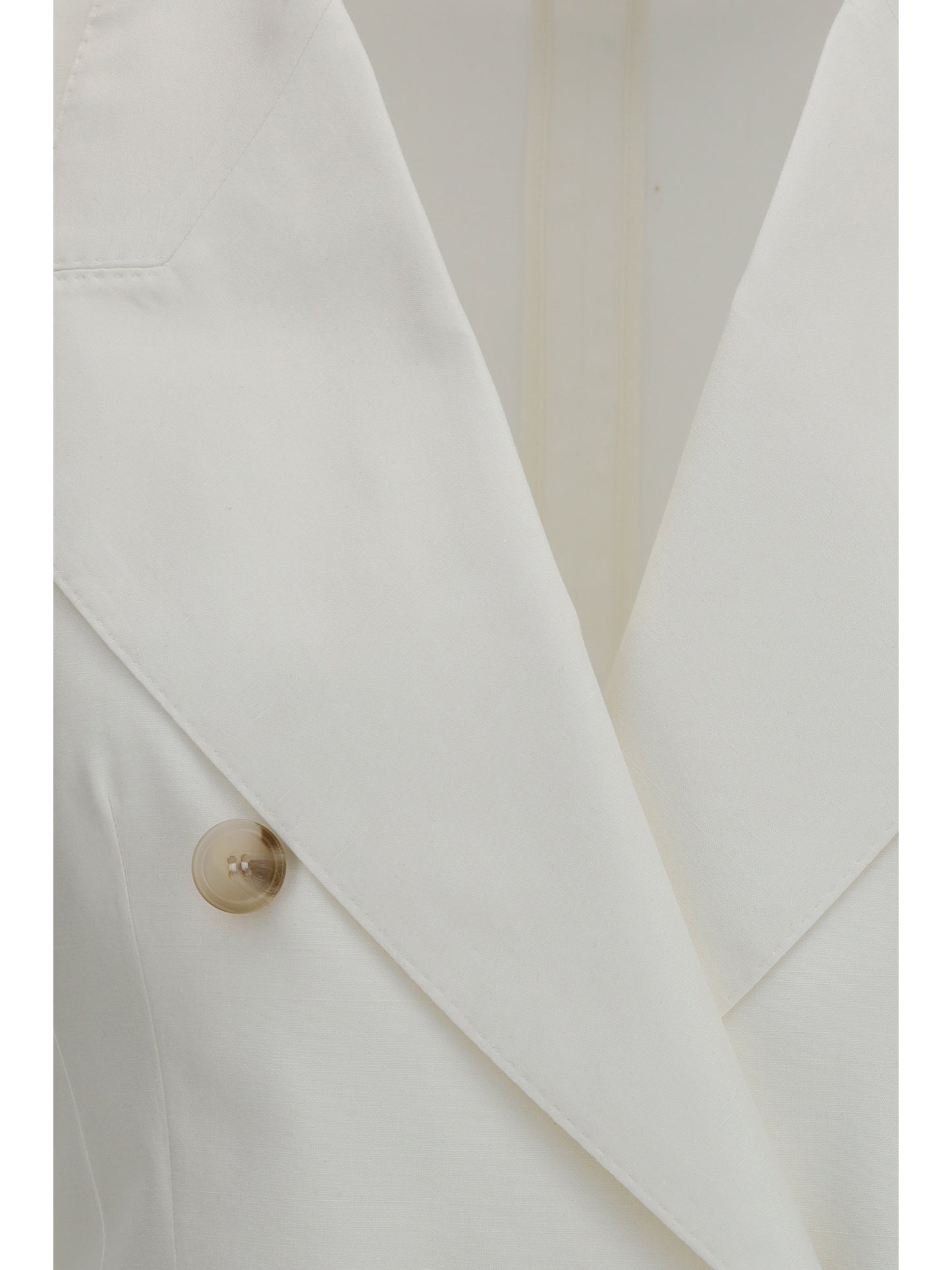 Double-Breasted Blazer Optical White