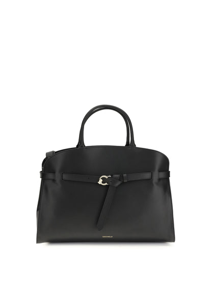 Handbag Sabine Black Calf Leather
